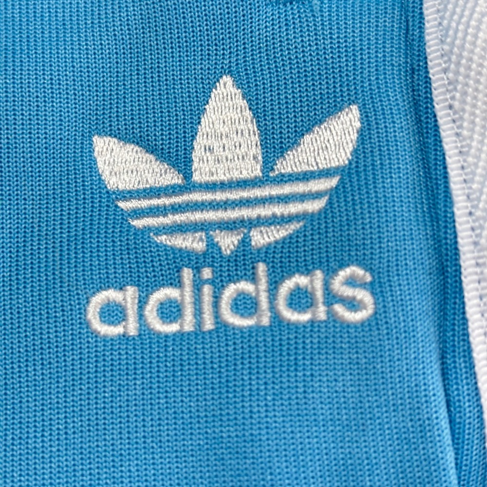 Adidas Originals Women Light Blue Three Stripe Track Pants Joggers  Large NWOT - Picture 10 of 11